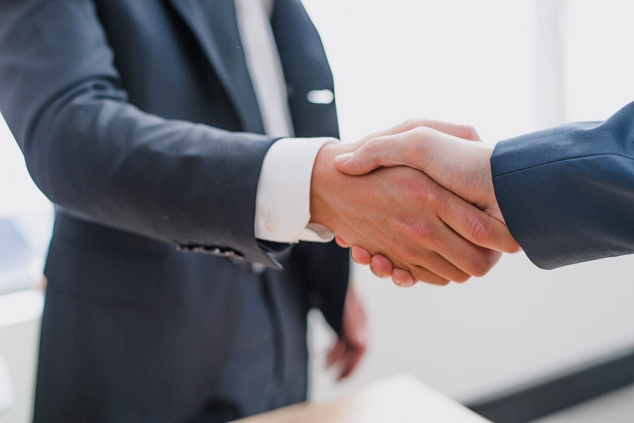 formal handshake